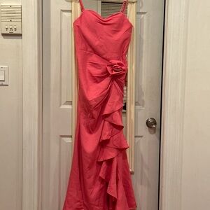 Elegant Pink Evening Gown
